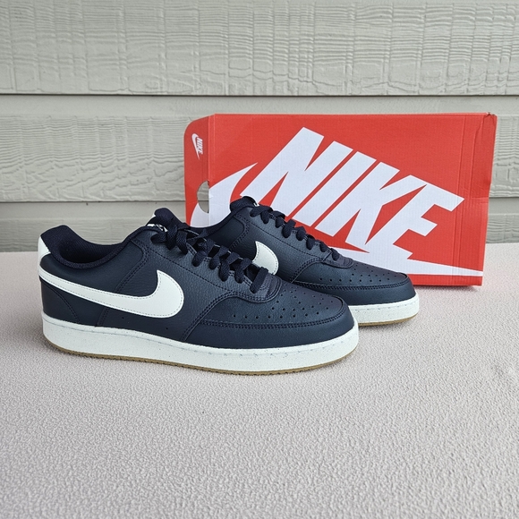 Nike Other - Nike Court Vision Low Sneaker Men SZ 10.5 Obsidian Summit White Blue FZ5547-400